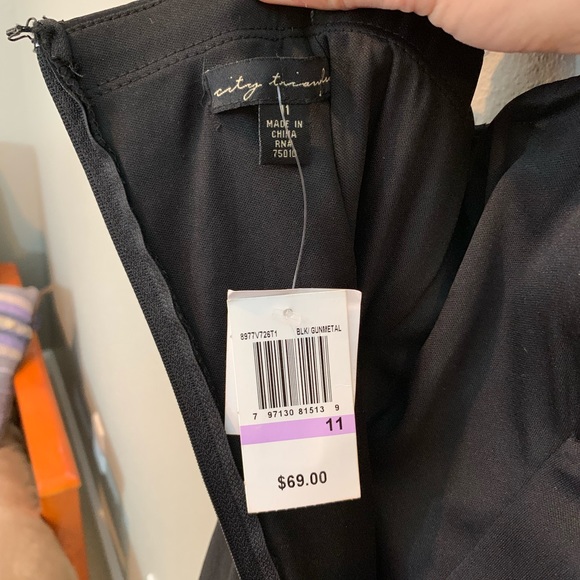 NWT Gray and black cocktail dress size 11 - Picture 3 of 8